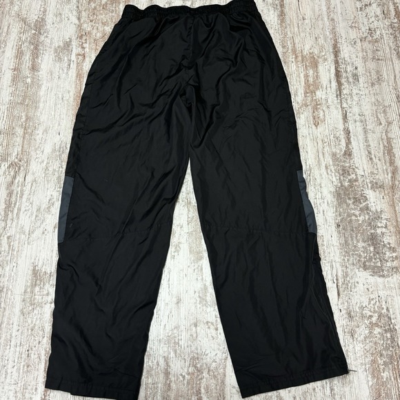 Vintage Starter Track Pants Mens‎ Large Black Embroidered Logo Ankle Zip Y2K - Picture 2 of 15